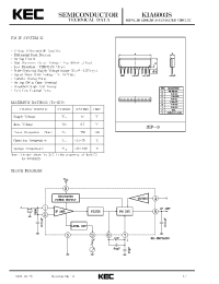 Datasheet KIA6003S manufacturer KEC